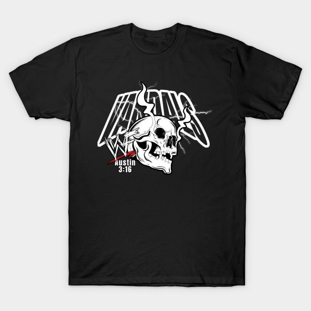 Smoking skull 3:16 T-Shirt by Mangekyou Media